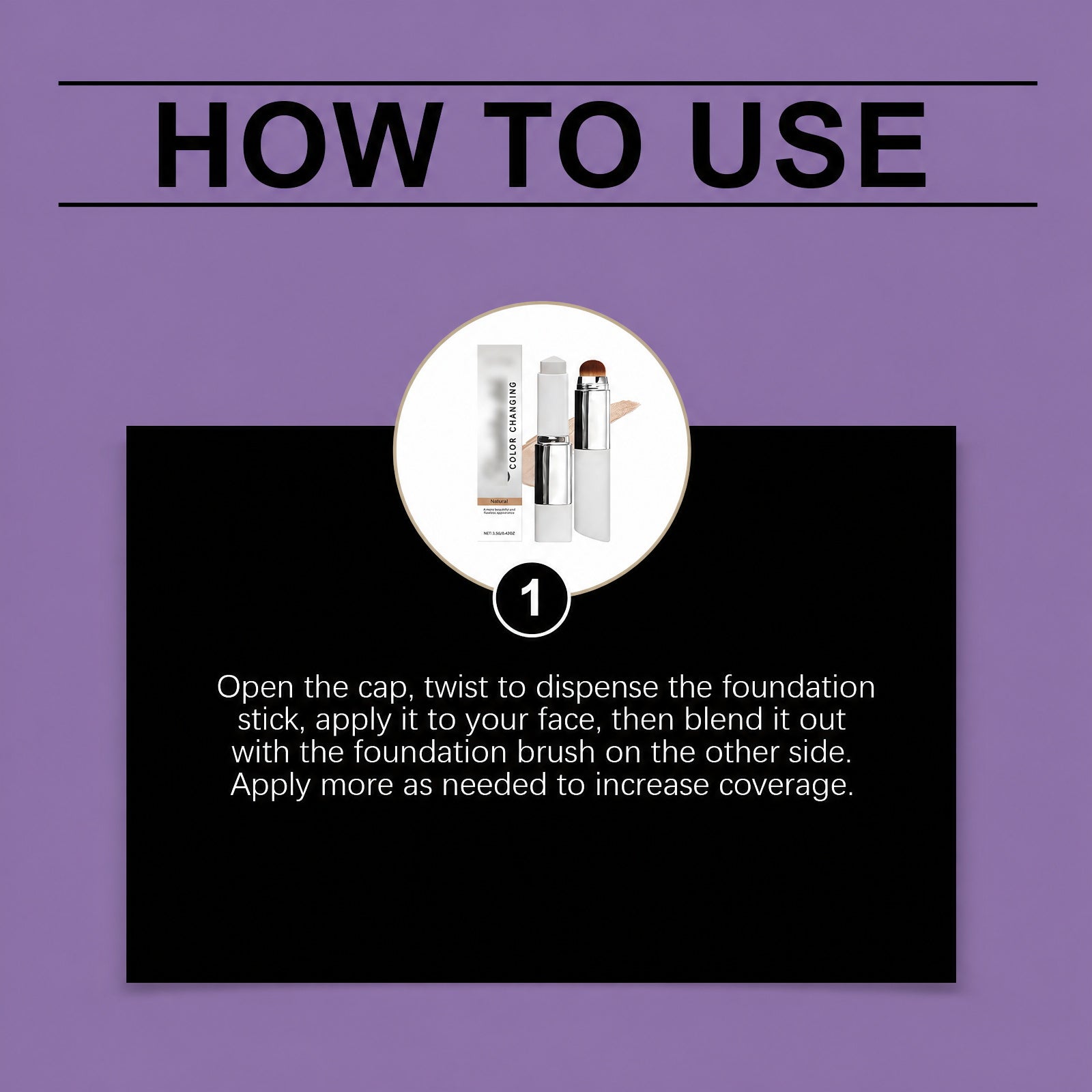 2-in-1 Foundation Stick & Blending Brush